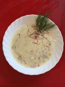 Käse-Lauchsuppe
