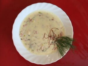 Käse-Lauchsuppe